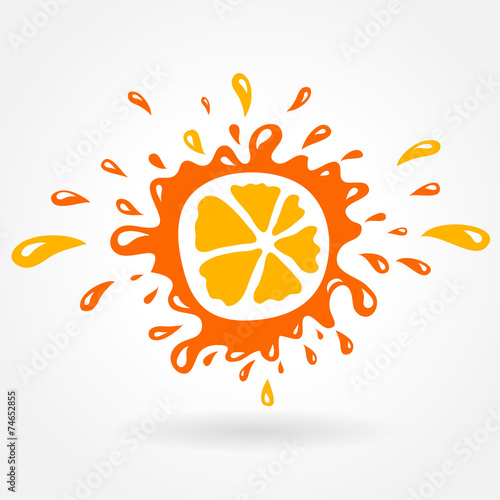 orange splash element
