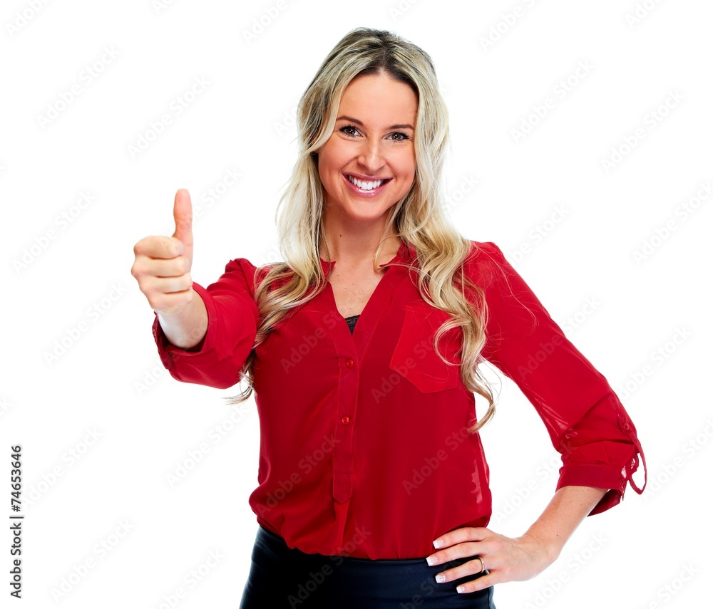Happy business woman. Happy business woman.