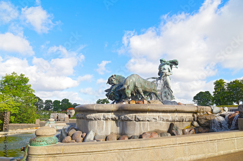 The bronze fountain with Norse goddess Gefion, Copenhagen