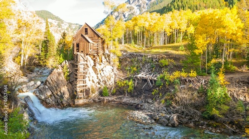 Crystal Mill Colorado Landscape 4k Time-lapse