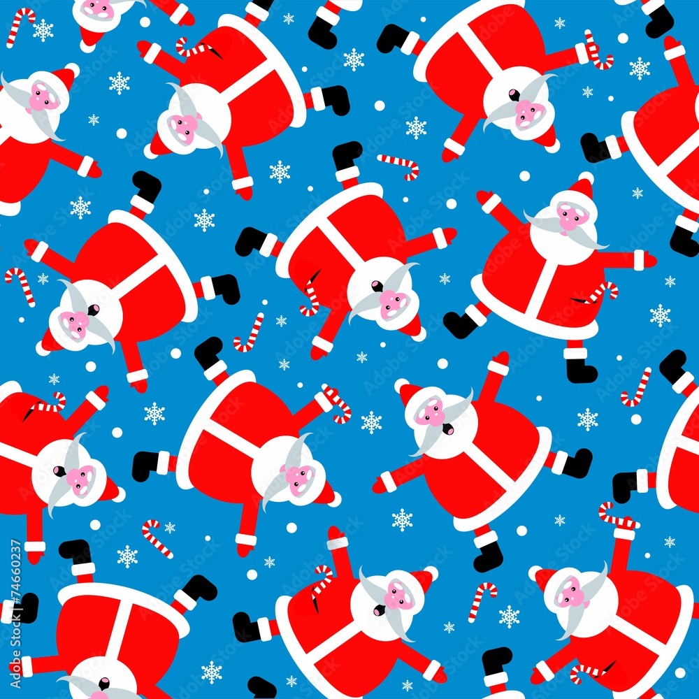 Fototapeta premium Seamless Christmas pattern