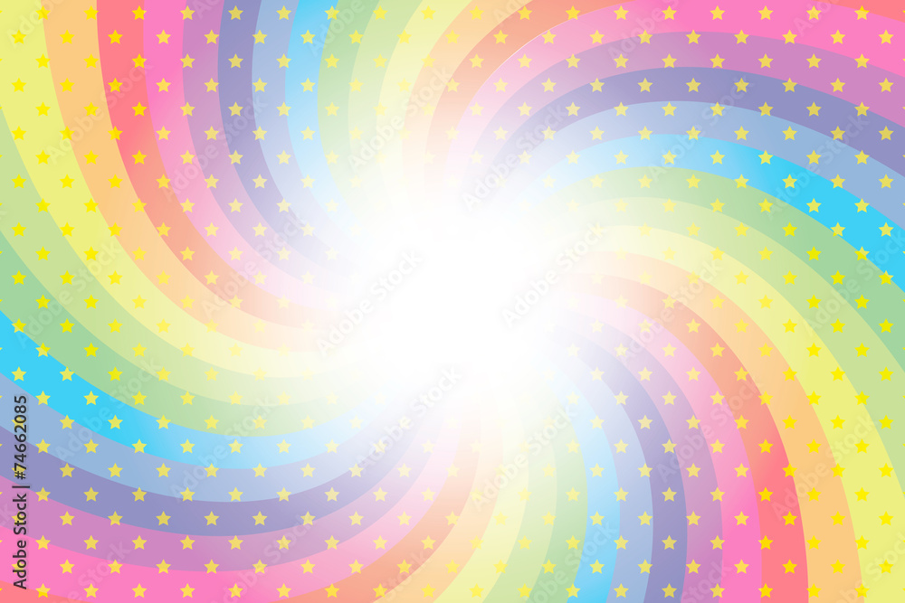 Background Wallpaper Vector Illustration Design Free Free Size Charge Free Colorful Color Rainbow Show Business Entertainment 背景素材壁紙 虹 虹色 レインボー 七色 キラキラ星 キラキラ 星 スター 放射状 パーティー カラフル 幸せ 幸福 喜び 天国