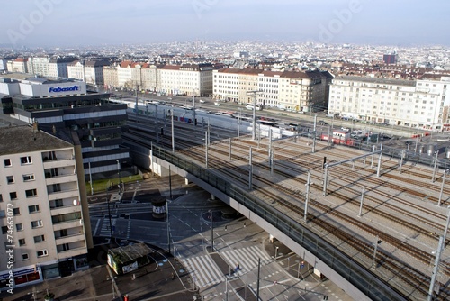 Blick vom Hauptbahnhof Wien