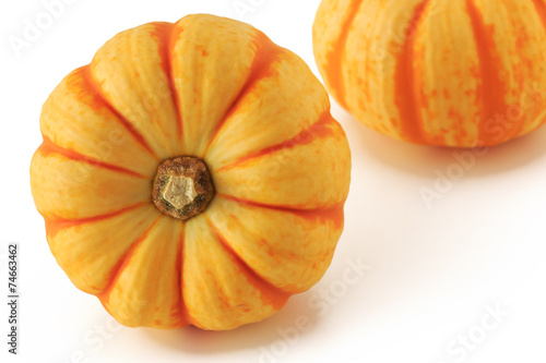 Wallpaper Mural Yellow pumpkin on the white background Torontodigital.ca