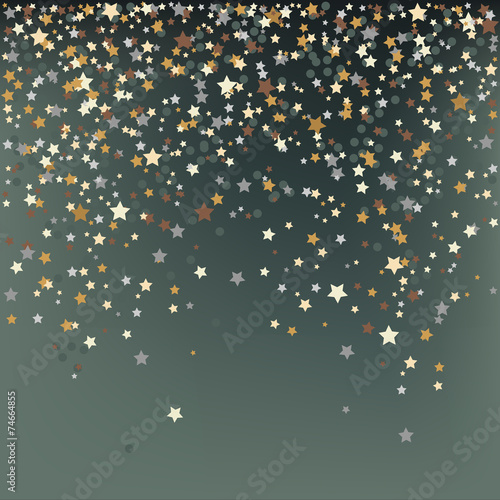 Confetti, New Year's celebration - vector background