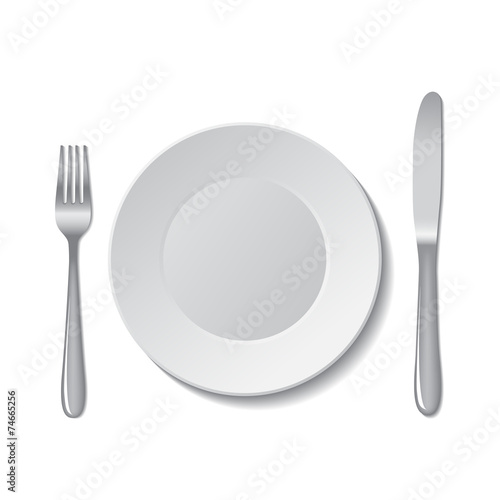 White empty plate