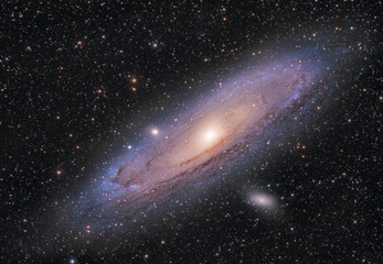 Acrylglasbilder Universum Andromeda Galaxie im tiefen Weltall  © passmil198216