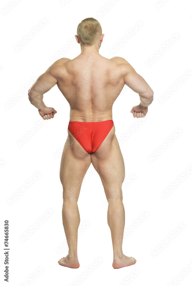 Bodybuilder posing Bodybuilder posing