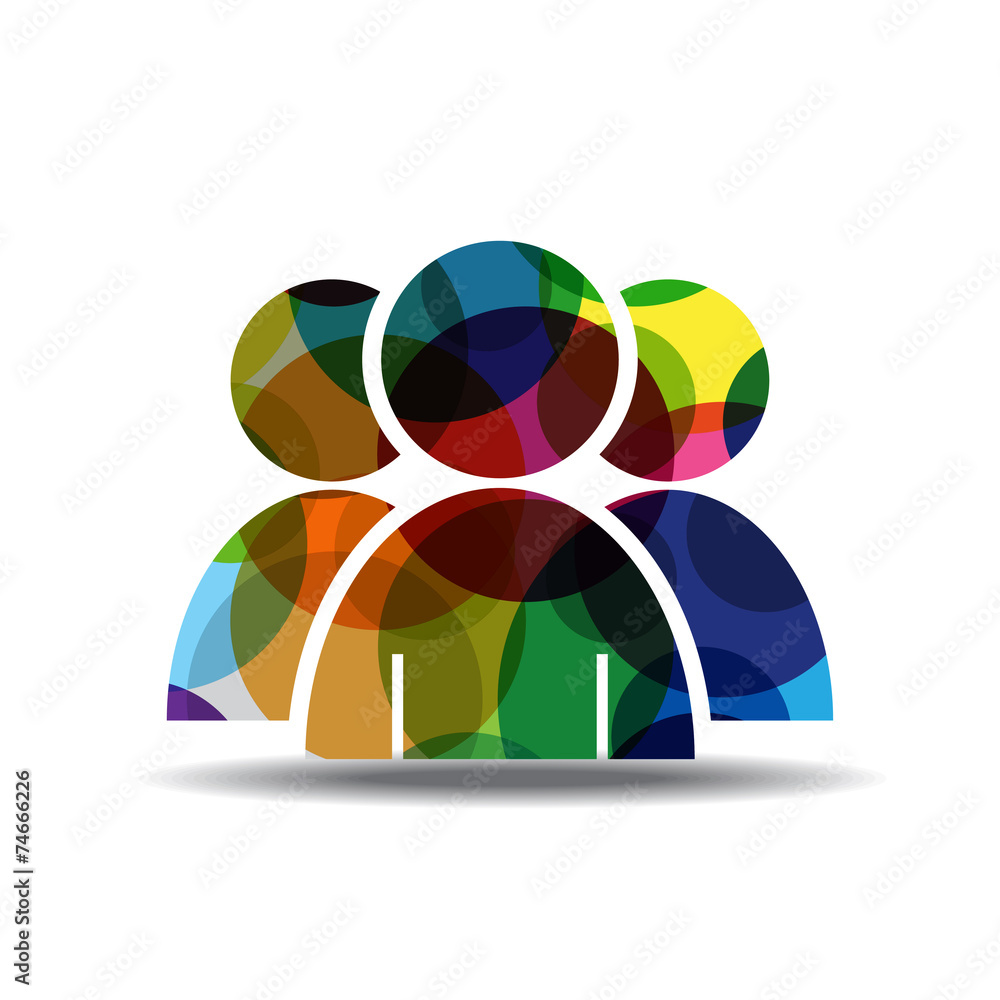 Fototapeta premium User Colorful Vector Icon Design