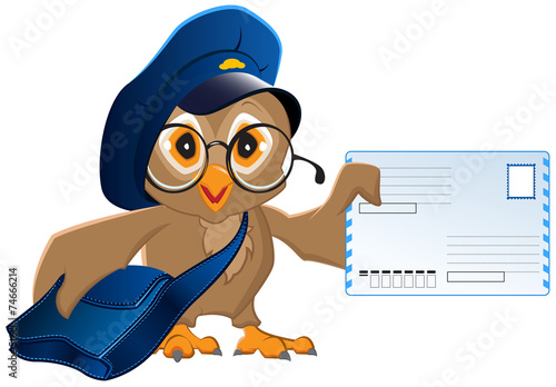 Owl postman brought a letter