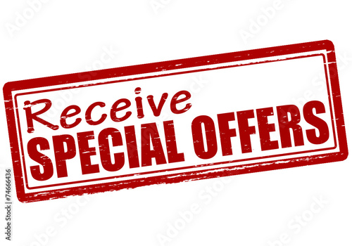 Receive special offers