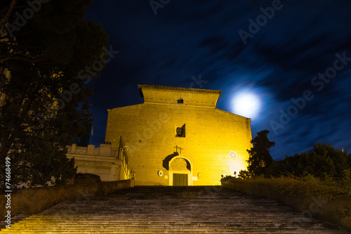 Santa Maria in Aracoeli at full moon photo