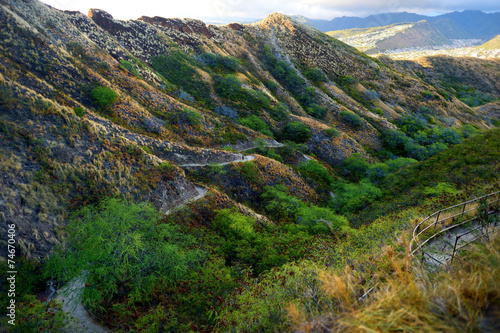 фотографія A trail to Diamond Head crater viewpoint on Oahu