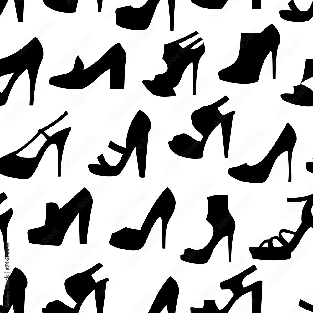 Seamless shoes pattern Seamless shoes pattern
