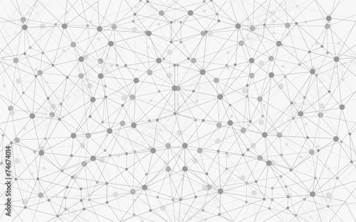 Grayscale Geometric Connection Background