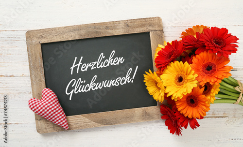 Herzlichen Glückwunsch photo