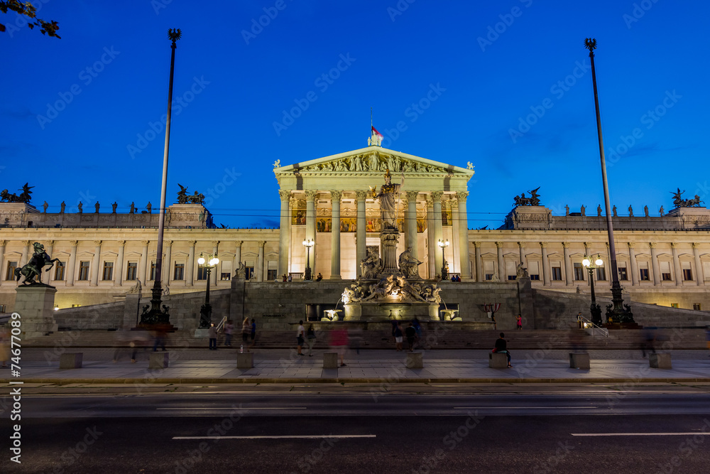 Fototapeta premium Österreich, Wien, Parlament