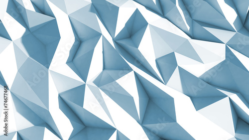3d polygone beau fond cristaux texture bleu