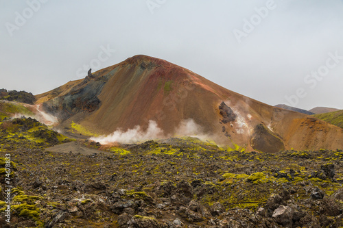 Relief volcanique d'Islande photo