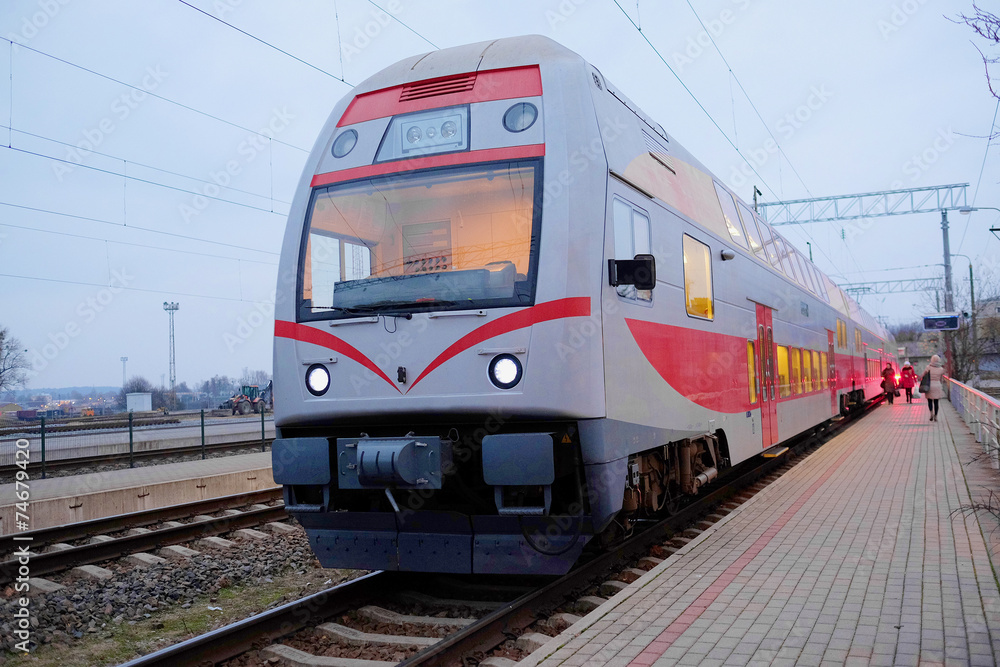 Fototapeta premium modern train