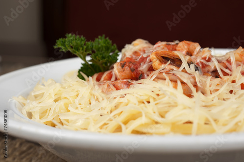 Pasta with seafood