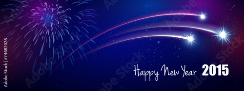 Feuerwerk 2015 Happy New Year