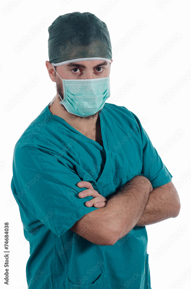 Young surgeon ready for surgery Young surgeon ready for surgery