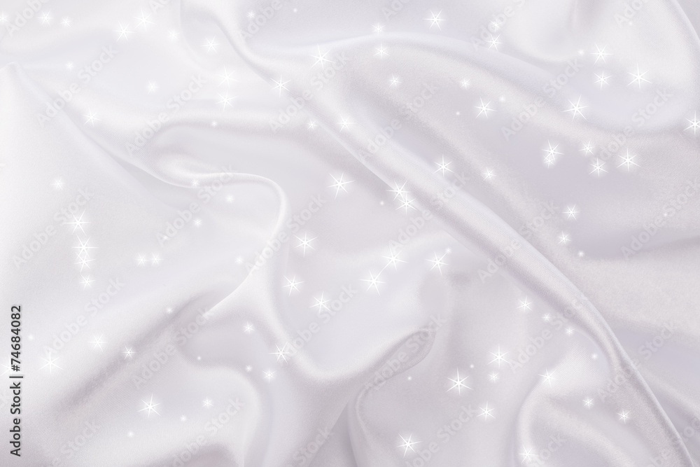 White silk fabric background