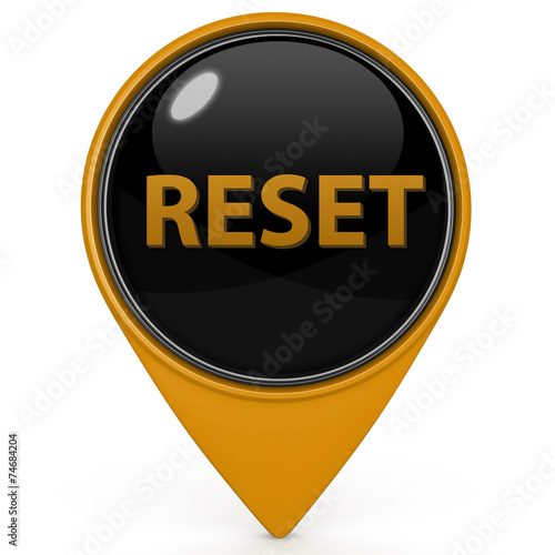 Obraz na płótnie reset pointer icon on white background