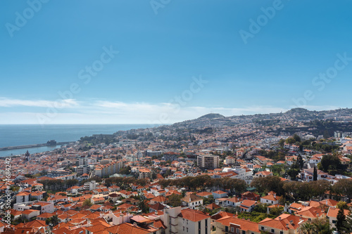 View of the city. Funchal, Madeira island, Portugal