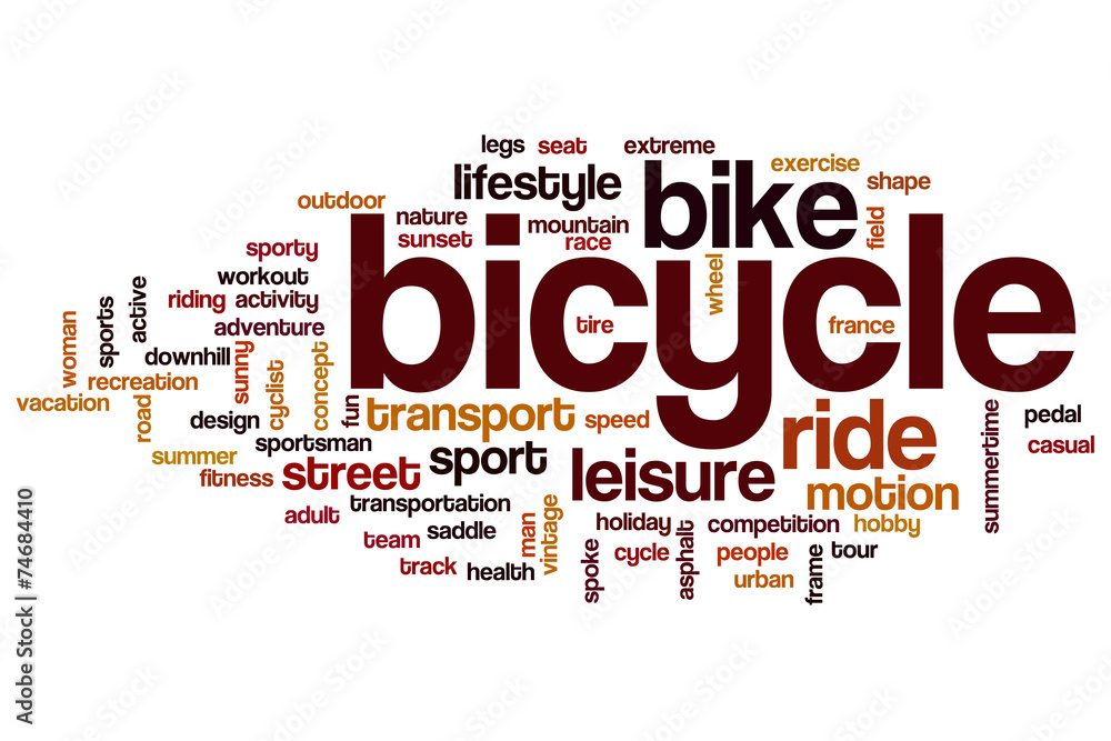 Bicycle word cloud Bicycle word cloud