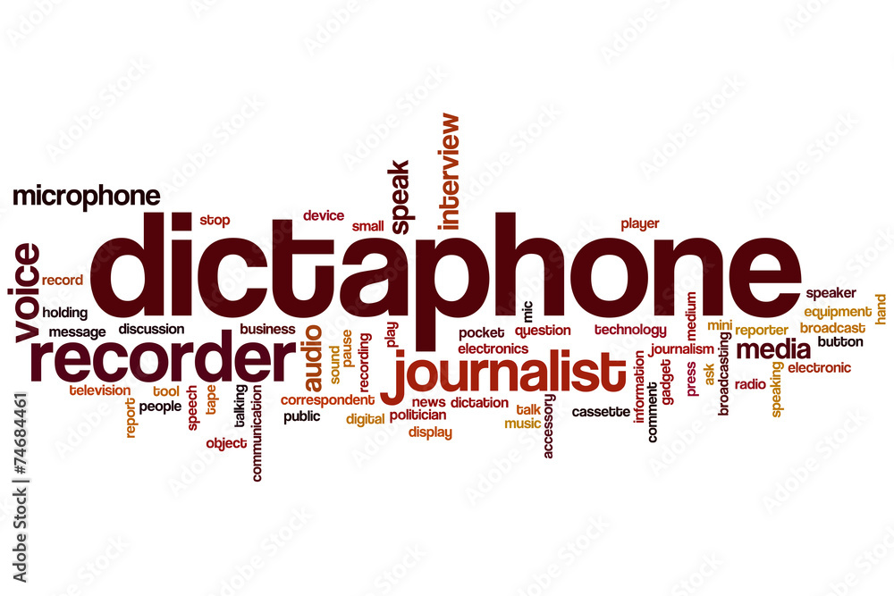Dictaphone word cloud