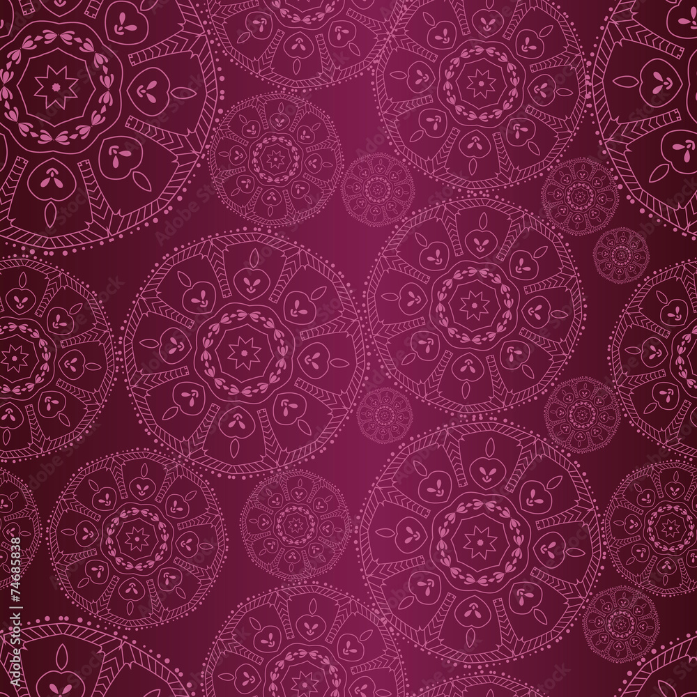 Vector oriental pattern. Seamless abstract wallpaper and backgro