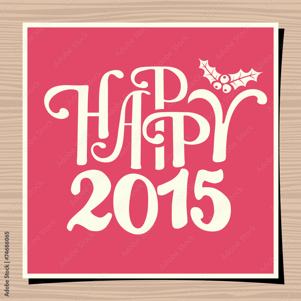 Happy New Year 2015 Greeting Card Template Happy New Year 2015 Greeting Card Template