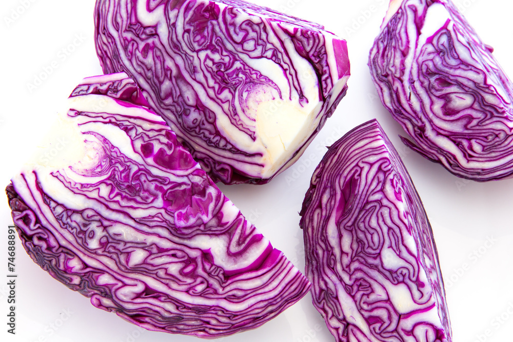 Rotkohl geschnitten Rotkohl geschnitten