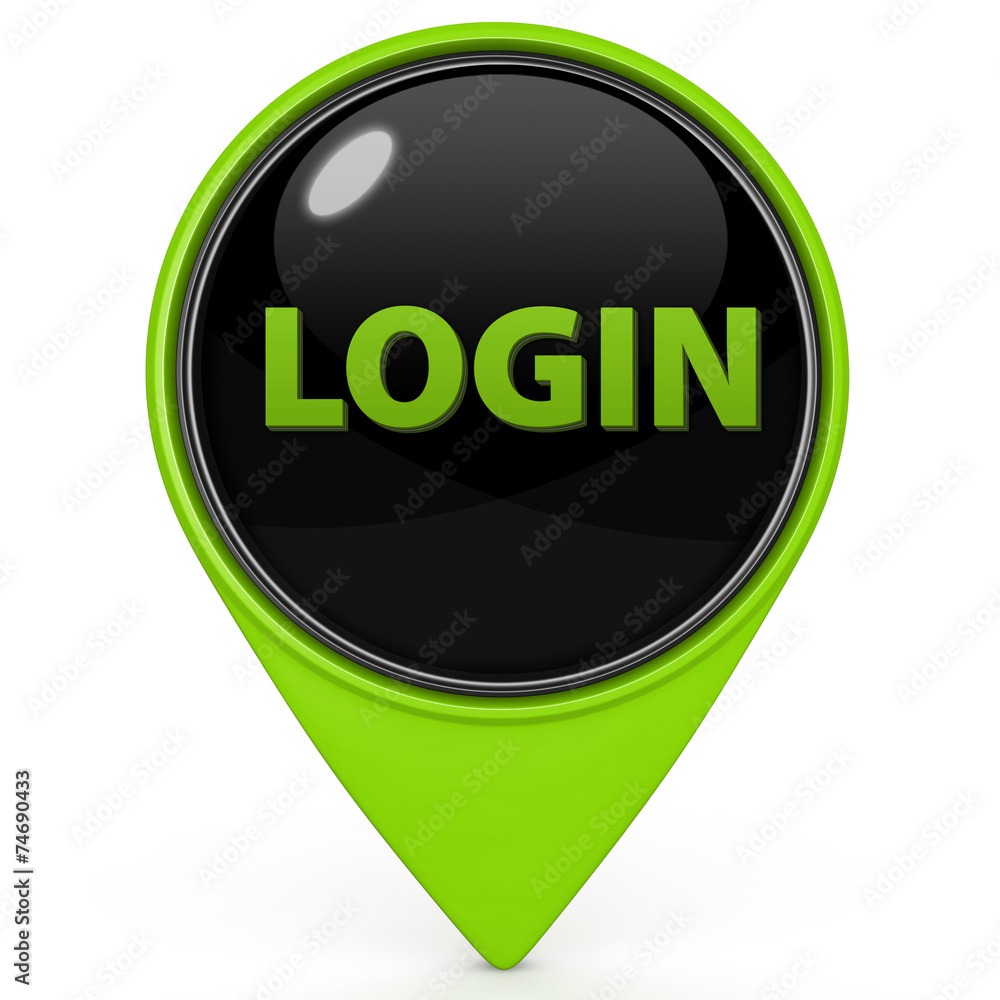 login pointer icon on white background login pointer icon on white background