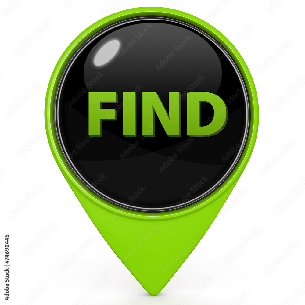 find pointer icon on white background find pointer icon on white background