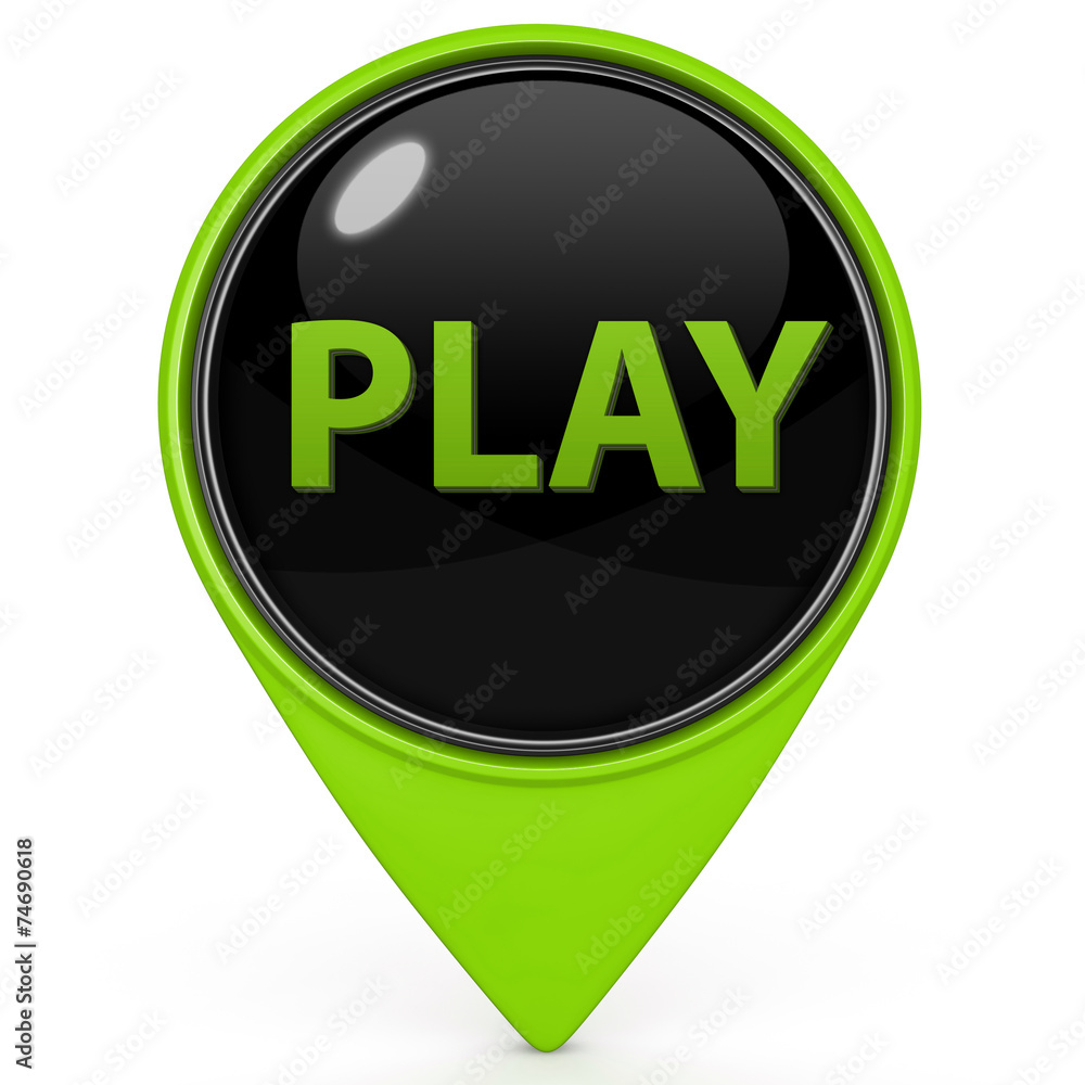 play pointer icon on white background play pointer icon on white background