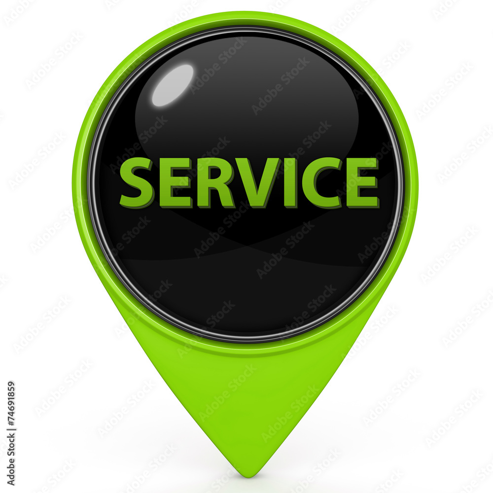Service pointer icon on white background Service pointer icon on white background