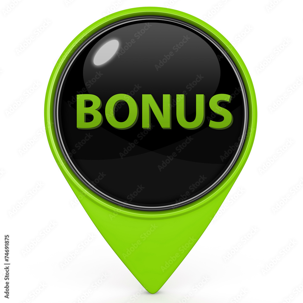Bonus pointer icon on white background Bonus pointer icon on white background