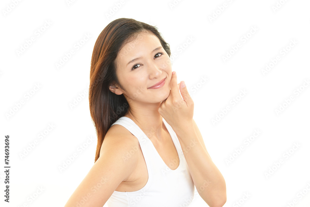 寛ぐ美しい女性 寛ぐ美しい女性