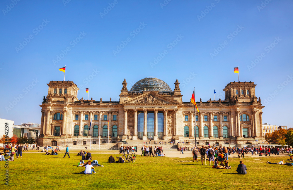 Reichstag building in Berlin, Germany