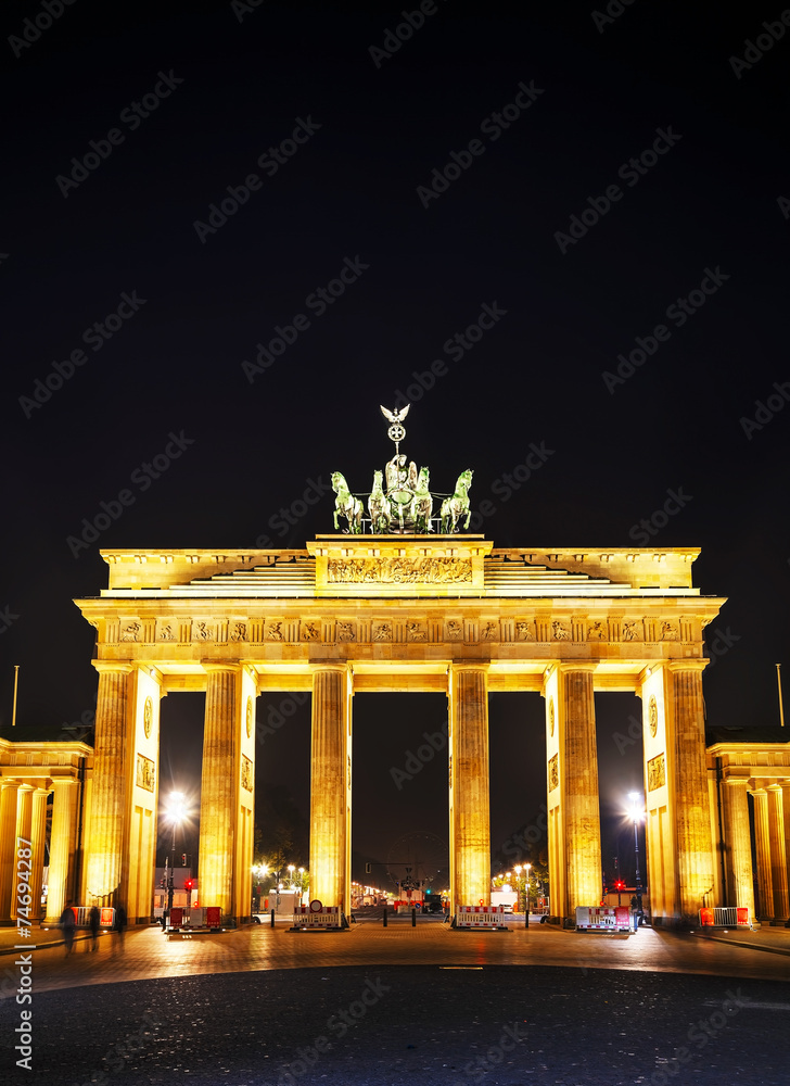 Brandenburg gate in Berlin, Germany
