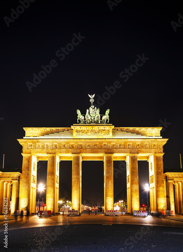 Obraz na płótnie Brandenburg gate in Berlin, Germany w salonie