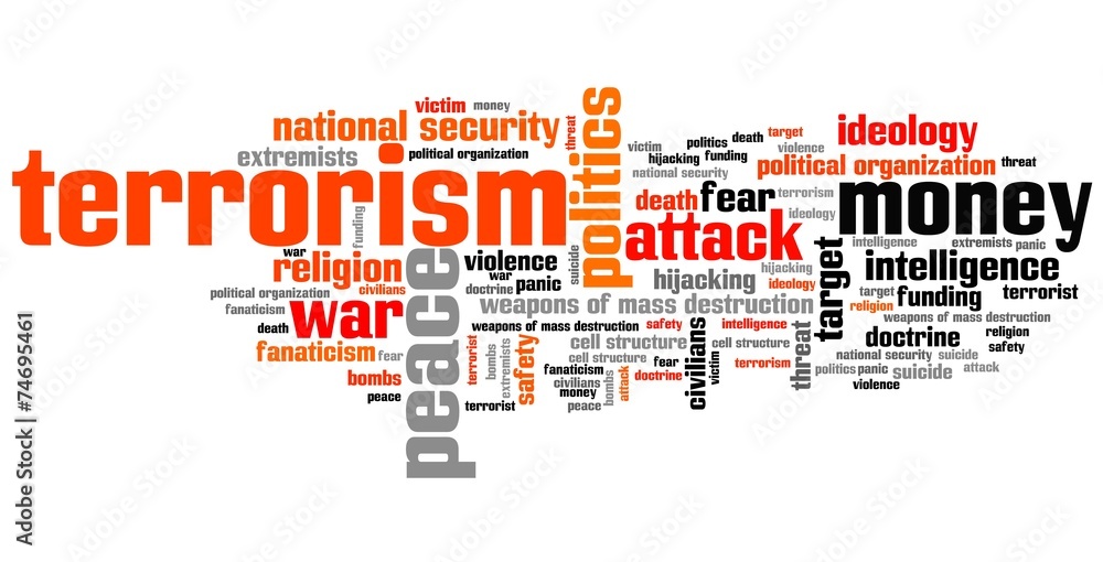 Terrorism - word cloud illustration