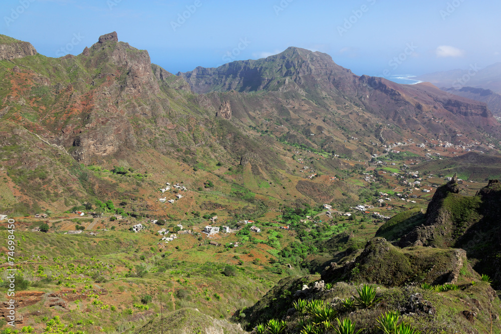 Spectacular view on island of Sao Nicolau, Cape Verde