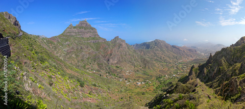 Panoramic view of island of Sao Nicolau, Cape Verde