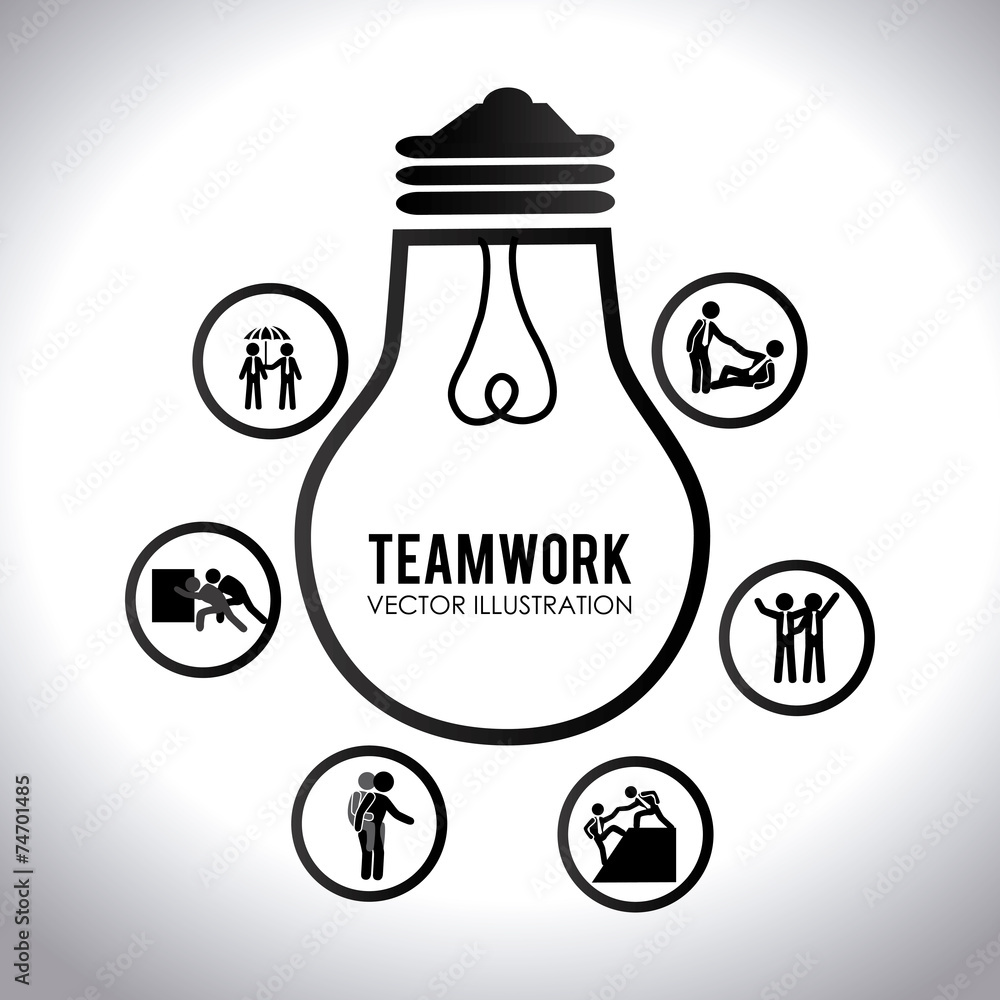 Teamwork design,vector illustration. Teamwork design,vector illustration.
