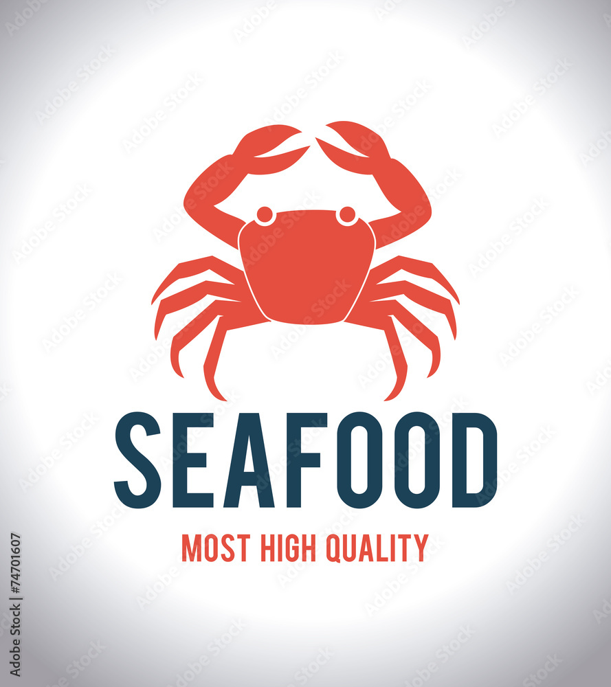 Seafood design, vector illustration. Seafood design, vector illustration.