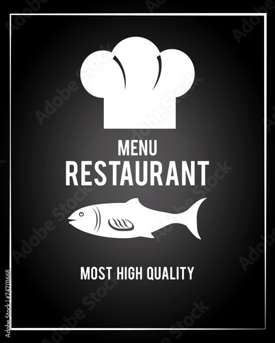Seafood design, vector illustration.